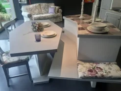 Cucina Zappalorto in muratura con isola grigia in legno Sogno di oggi