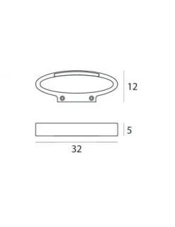 Da parete applique Linea light 6934 heli bianca Bianco in offerta