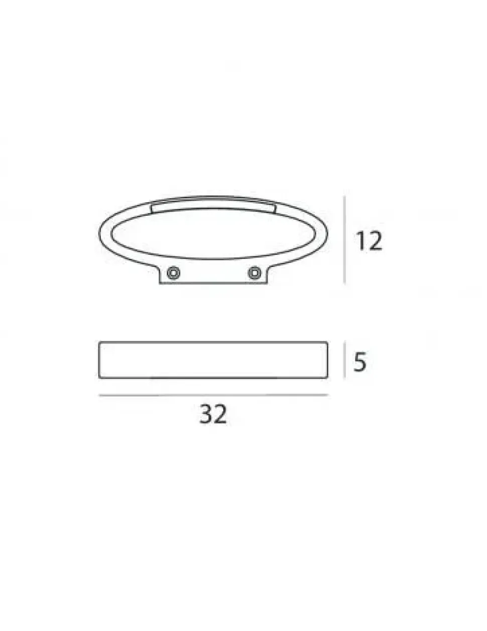 Da parete applique Linea light 6934 heli bianca Bianco in offerta