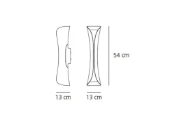 Da parete applique stile Moderna Cadmo led artemide Collezione esclusiva a prezzi convenienti