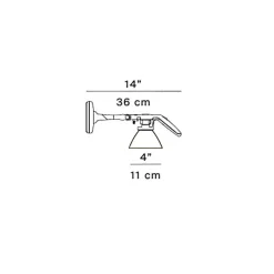Da parete applique stile Moderna D33nsp.100 Luceplan a prezzi convenienti
