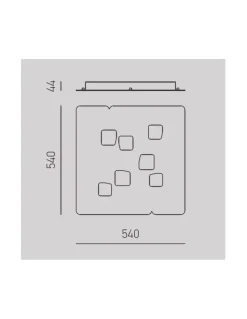 Da soffitto plafoniera Collezione esclusiva Giselle p/g  7xg53  gea luce stile Moderna a prezzi convenienti