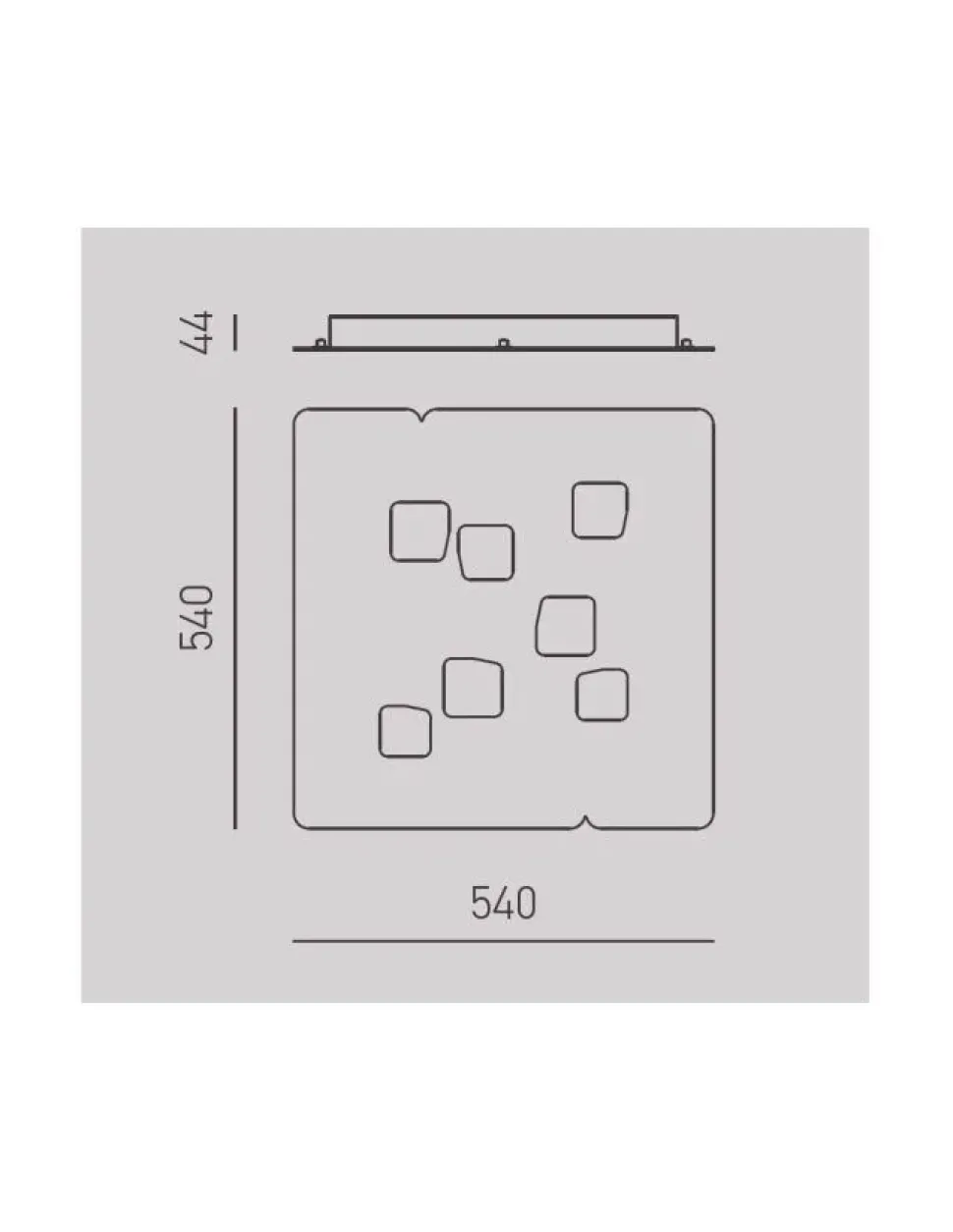 Da soffitto plafoniera Collezione esclusiva Giselle p/g 7xg53 gea luce stile Moderna a prezzi convenienti