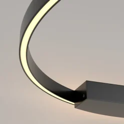 Da soffitto plafoniera in metallo 012844 febe nera  redo plafoniera led Collezione esclusiva a prezzo Outlet