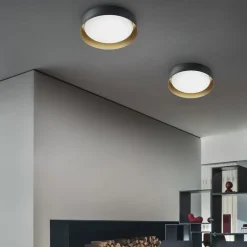 Da soffitto plafoniera in metallo 8302 crew 2 plafoniera led Linea light a prezzo Outlet