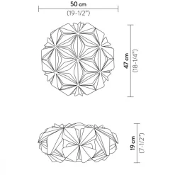 Da soffitto plafoniera Slamp La vie multigreen Altri colori con forte sconto