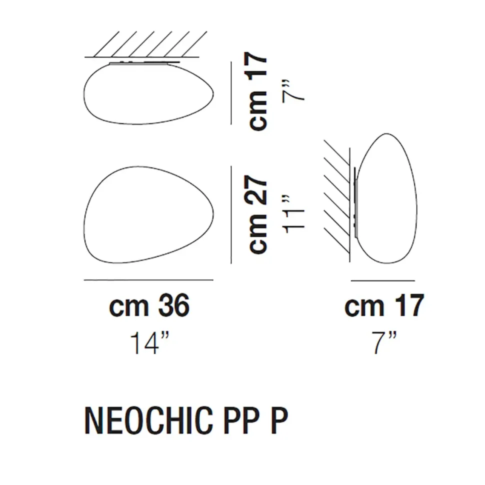 Da soffitto plafoniera stile Moderna Neochic ppp plafoniera in vetro soffiato Vistosi a prezzi convenienti