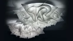 Da soffitto plafoniera stile Moderna Veli mini couture plafoniera Slamp in saldo