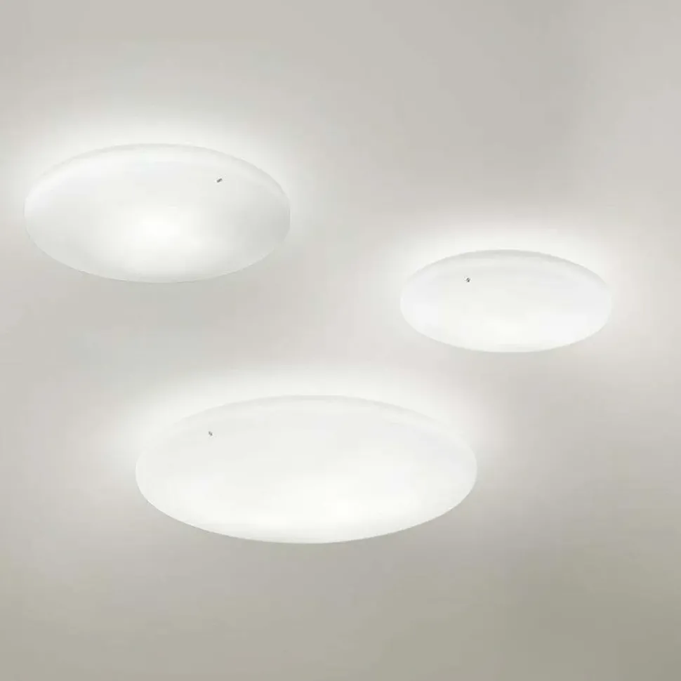 Da soffitto plafoniera Vistosi Moris pp30 plafoniera in verto soffiato Bianco con forte sconto