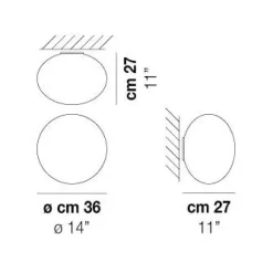 Da soffitto plafoniera Vistosi Lucciola piccola Bianco a prezzi convenienti