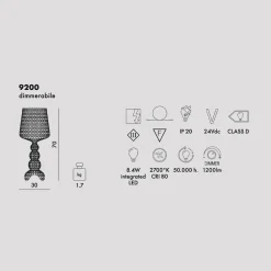 Da tavolo stile Moderna Kabuki bianco Kartell a prezzi outlet