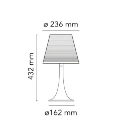 Da tavolo stile Moderna Miss k  lampada da tavolo trasparente Flos in offerta outlet