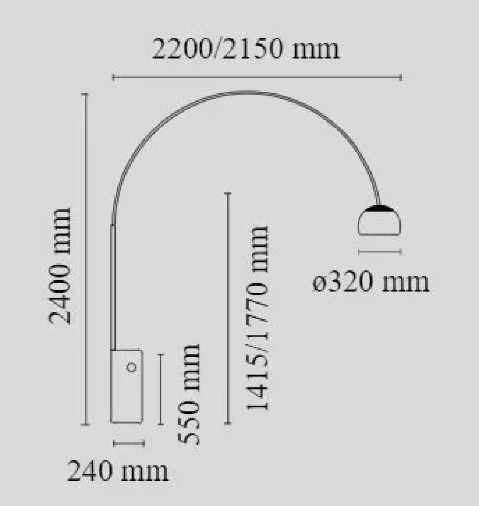 Da terra Arco Flos a prezzo Outlet