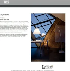 Da terra in metallo Costanza lady lampada da terra  Luceplan in Offerta Outlet