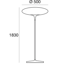 Da terra Linea light Squash fl stile Moderna con forte sconto
