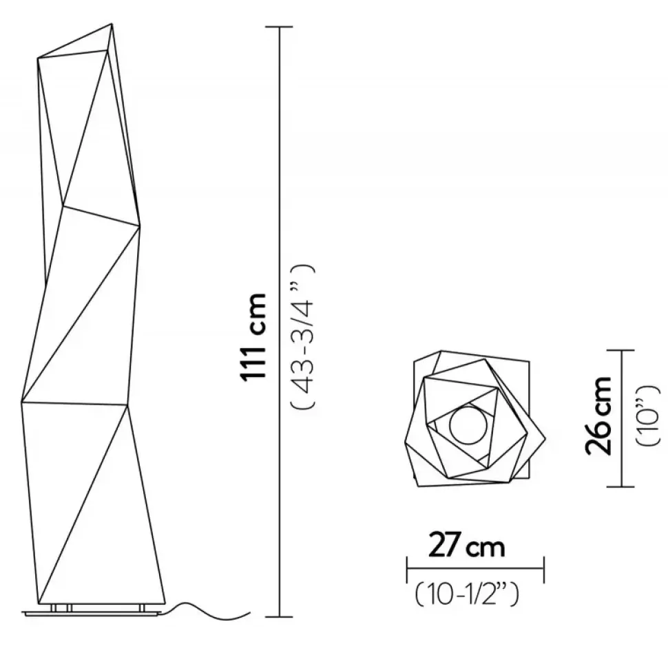 Da terra Slamp Diamond large Bianco a prezzi convenienti
