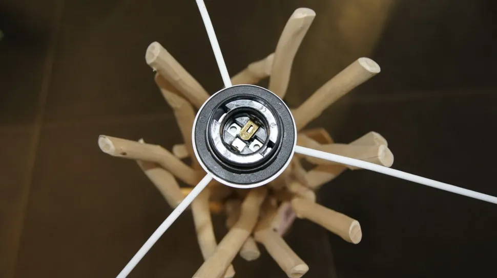 Da terra stile Etnico Lampada a piantana drift wood Ideal lux in saldo