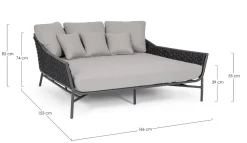 Divani da giardino Bizzotto: modello Daybed everly a prezzo scontato