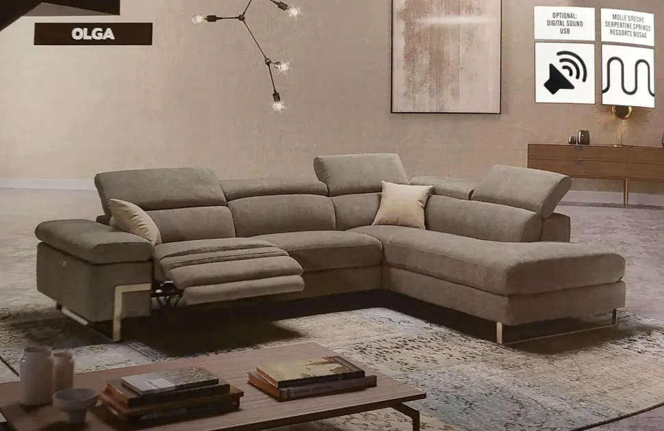 Divani letto con penisola Olga angolare Collezione esclusiva ad un prezzo imperdibile