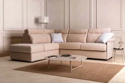 Divani letto con penisola Sidney maxi con pouf Md work OFFERTA OUTLET