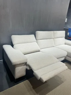 Divani letto con penisola in Tessuto Samoa a prezzo ribassato