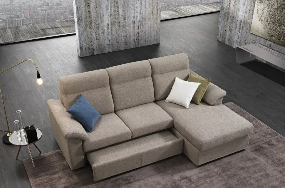 Divani letto con penisola Leo Biel in OFFERTA - 50%