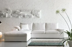 Divani letto con penisola Divano con schienale reclinabile Md work a PREZZO OUTLET