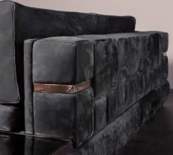 Divani letto con penisola Luxury sofa memory acciaio velluto Md work ad un prezzo vantaggioso