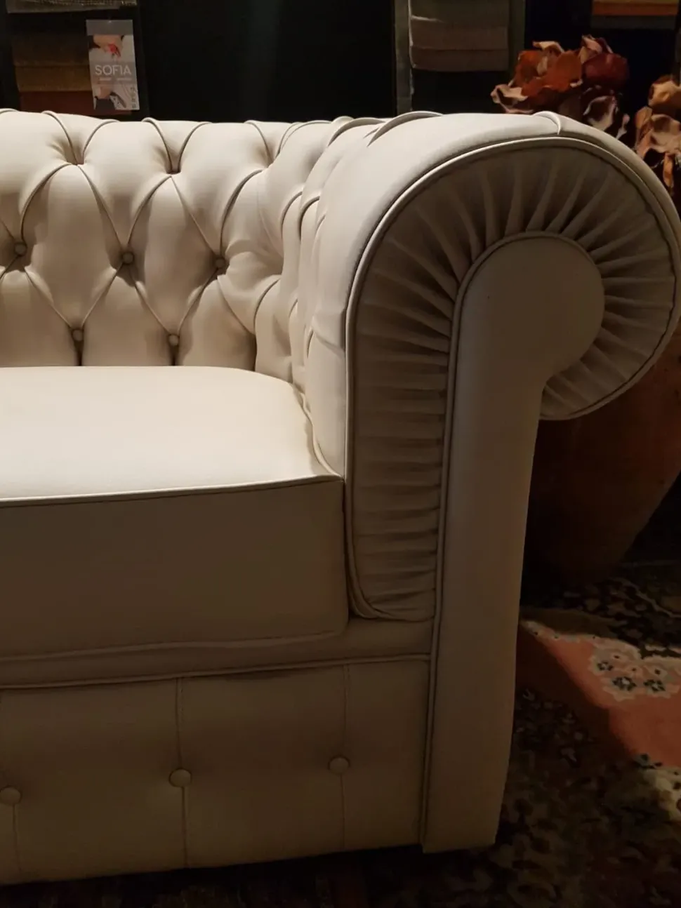 Divano 800 in Ecopelle non sfoderabile di Artigianale scontato 50%