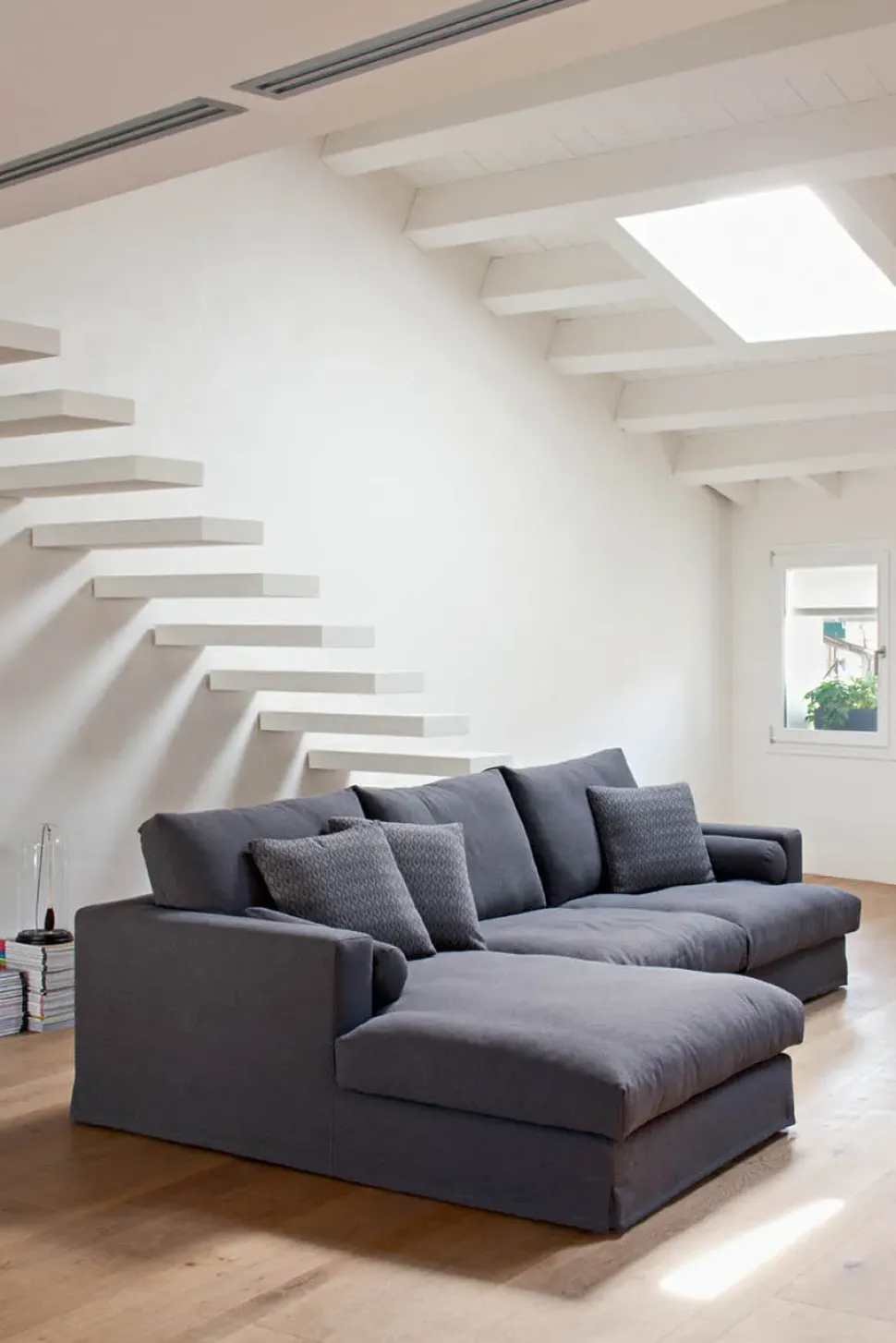 Divano 3+2 in tessuto