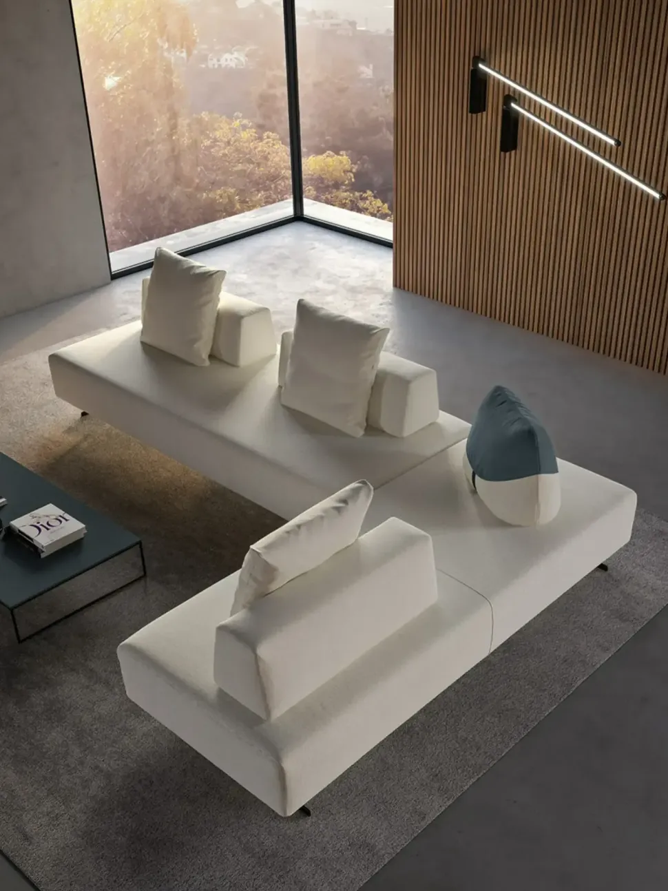 Divano a 5 posti modello Simply di Doimo salotti a prezzo riservato