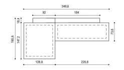 Divano Air 0819 in Tessuto sfoderabile di Lago scontato 22%