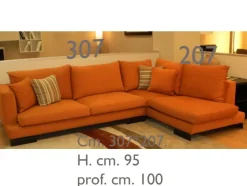 Divano angolare Aliante  Artigianale con forte sconto