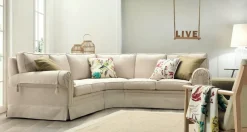 Divano angolare Divano angolare piuma modello fiore Md work ad un prezzo conveniente