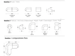 Divano angolare Emotion Musa salotti ad un prezzo conveniente