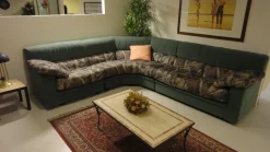 Divano angolare in microfibra sfoderabile scontato -80%