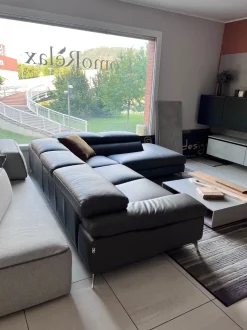 Divano angolare in Pelle Artigianale a prezzo scontato