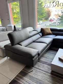 Divano angolare in Pelle Artigianale a prezzo scontato