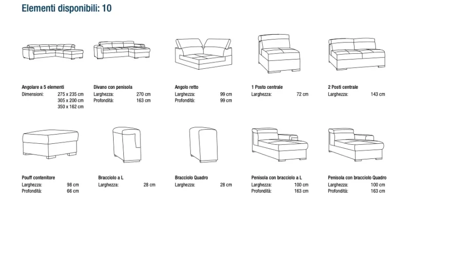 Divano angolare in poliuretano. Collez. esclusiva. Prezzo Outlet!