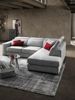 Divano Angolare in Tessuto sfoderabile  Astor angolare di Le comfort