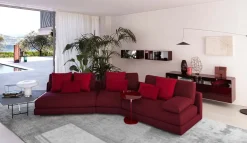 Divano Angolare in Tessuto My place di Flou