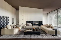 Divano Angolare in Tessuto sfoderabile Adam di Le comfort