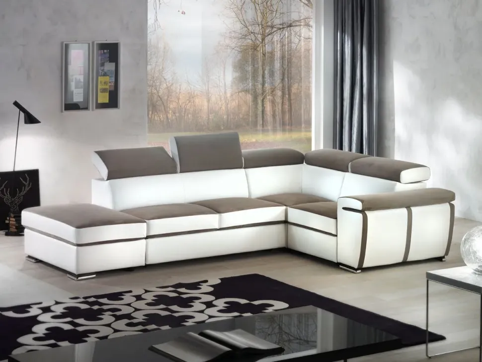 Divano angolare Kevin grande Artigianale a prezzo ribassato