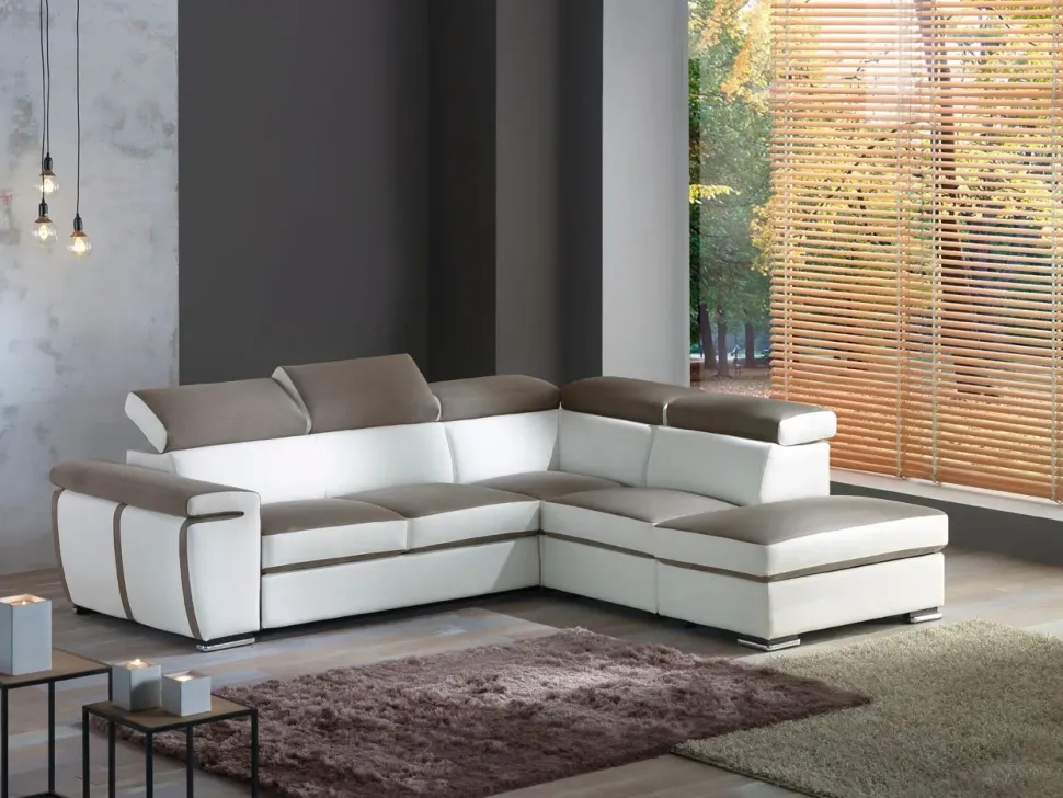 Divano angolare Kevin grande Artigianale a prezzo ribassato