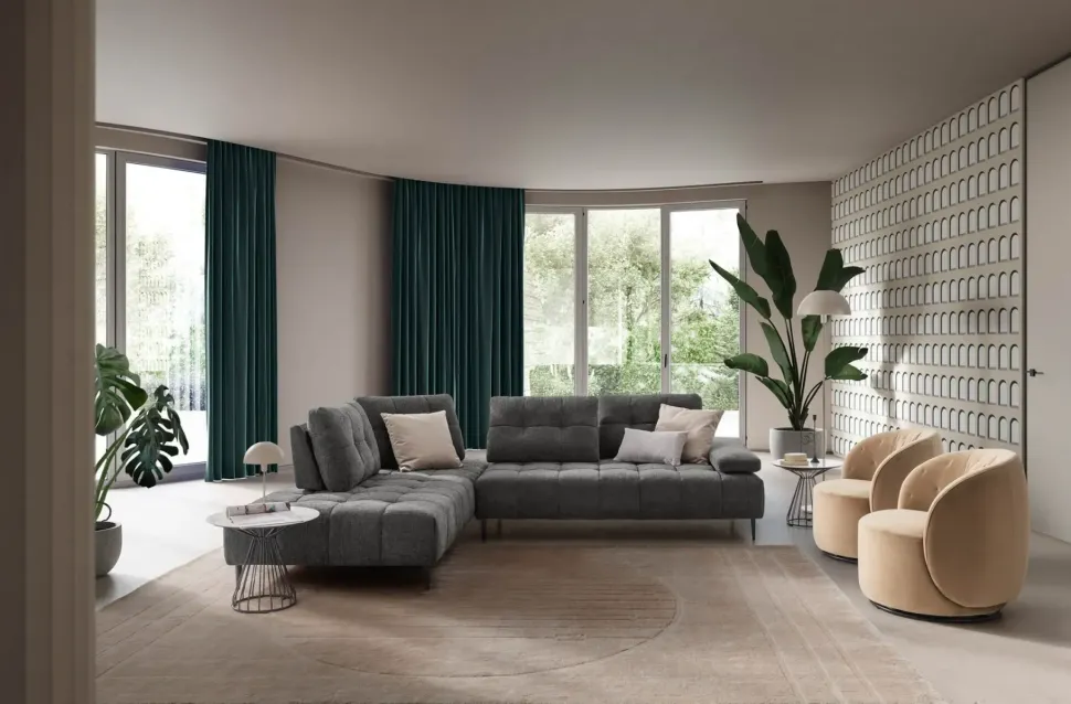 Divano Angolare modello Joplin di Le comfort in offerta