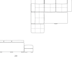 Divano angolare Moon Artigianale PREZZI OUTLET