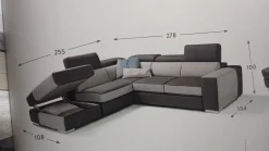 Divano angolare Nettuno in Offerta Outlet a 1750€! Artigianale, terminale.