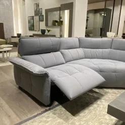 Divano angolare tessuto in poliuretano Franco ferri in Offerta Outlet