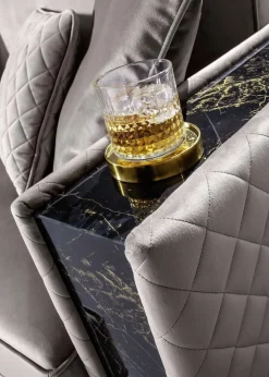 Divano angolare tessuto in poliuretano  Artigianale a prezzo Outlet