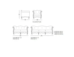 Divano Artigianal venice piuma due misure Md work a prezzo ribassato